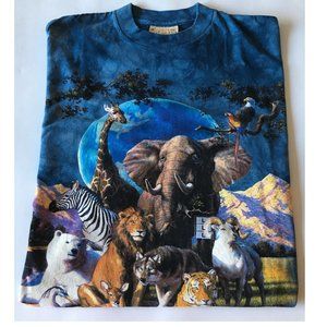 The Mountain Blue Men Cotton T-shirt Size L